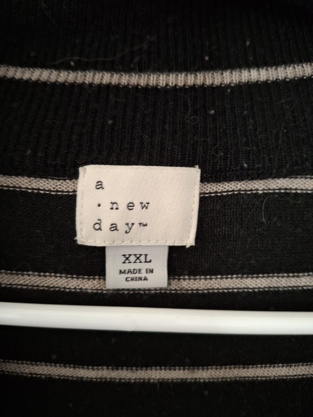 a new day Black and Tan Striped Cardigan Swester
